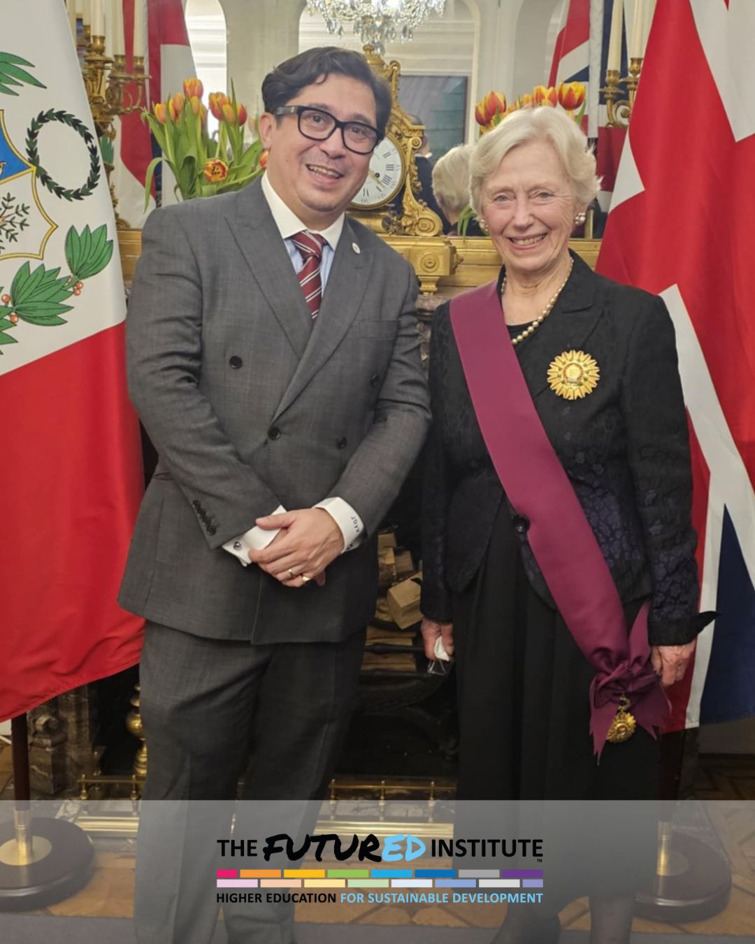 BARONESS HOOPER, PATRON OF THE FUTURED INSTITUTE, RECEIVES PERU’S HIGHEST CIVILIAN HONOUR